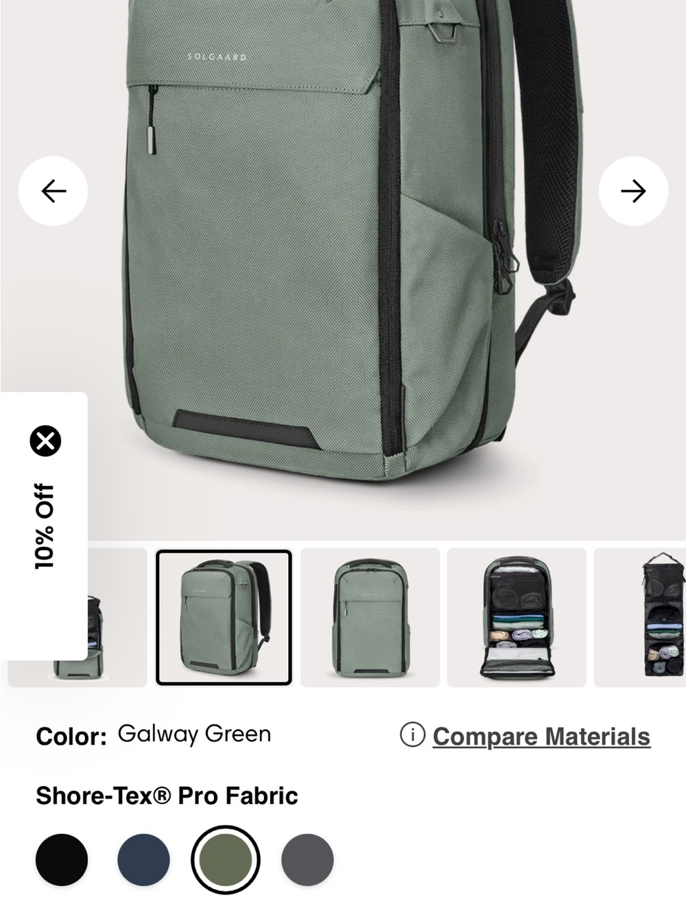 Solgaard Galway Green Men's Everyday Backpack